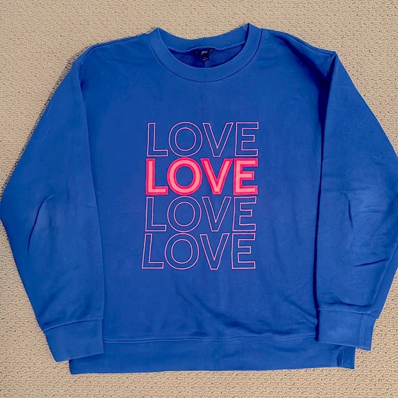 JCrew 💜🩷 Sweatshirt - Picture 2 of 4